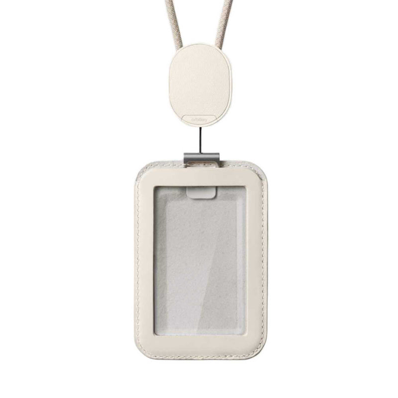 Orbitkey ID Card Holder Pro (with Lanyard), stone