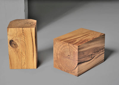 Vitamin Design Klotz Solid Oak Stool