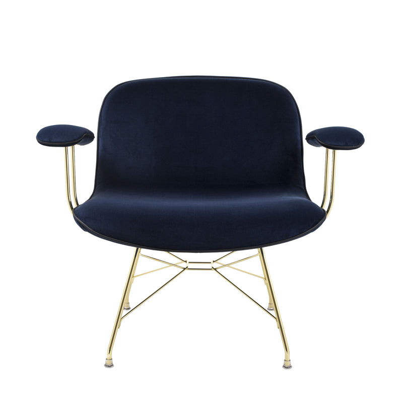 Magis Troy Lowchair with Arms , Glamour Azimut-Gold