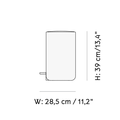 Audo Copenhagen Pedal bin 7L, White