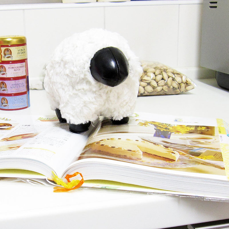 Zuny Bookend Sheep Nell, Black/White