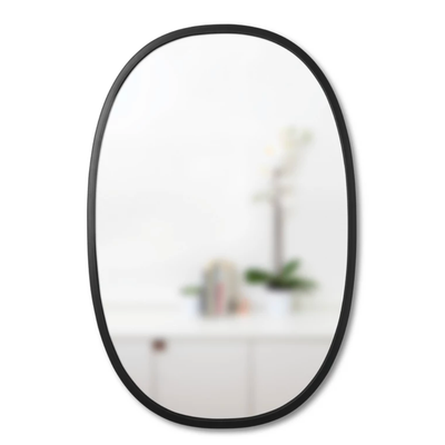 Umbra Hub oval wall mirror 60x90, black