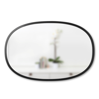 Umbra Hub oval wall mirror 60x90, black