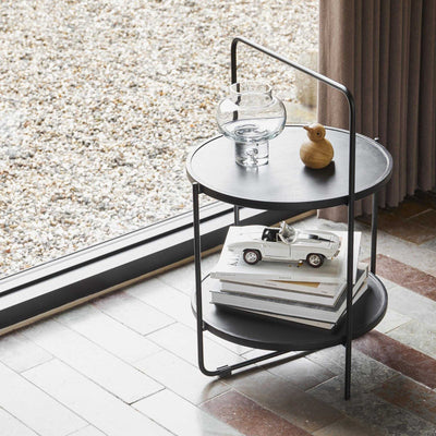 refurbished | Andersen Tray Table, Petroleum (Ø46xH68cm)