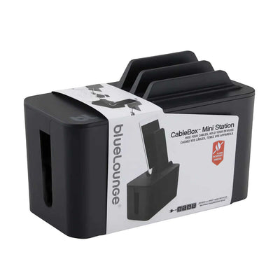 Bluelounger CableBox Mini Station Cable Organizer, Black