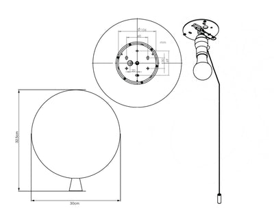 Brokis Memory Ceiling Lamp, Glossy Light Pink (Ø30cm)