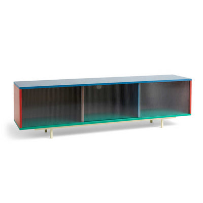 Hay Colour Cabinet Floor w. Glass Door, Multicolored (W180xD51cm)