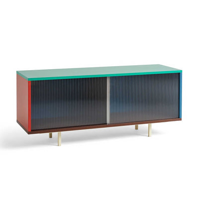 Hay Colour Cabinet Floor w. Glass Door, Multicolored (W120xD51cm)