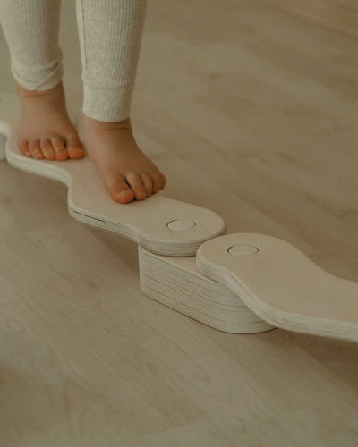 Fitwood POLKU balance beam L, Sage Green