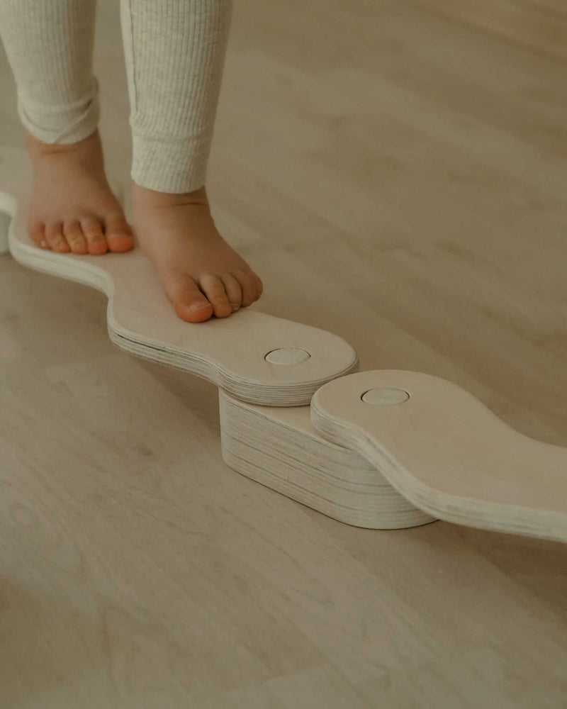 Fitwood POLKU balance beam L, Sage Green