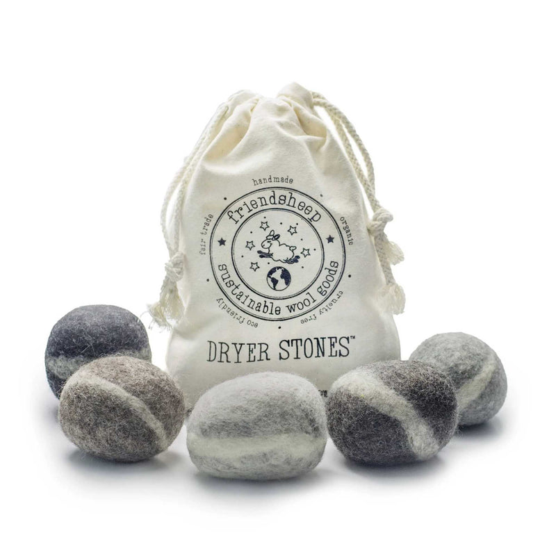Friendsheep Wool Eco Dryer Balls, Dryer Stones (set-of-5)