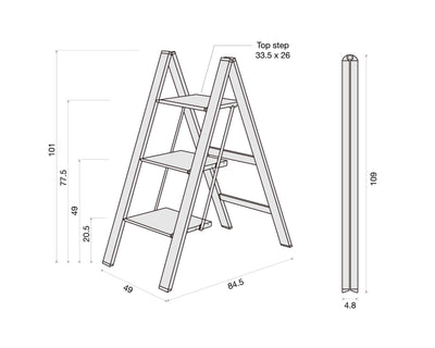 Hasegawa Slim 3-step, silver