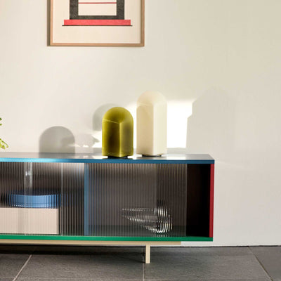 Hay Colour Cabinet Floor w. Glass Door, Multicolored (W180xD51cm)