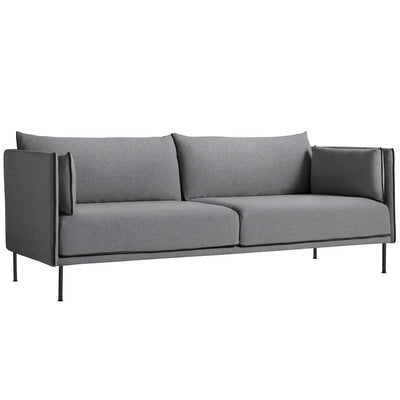 HAY Silhouette sofa 3-seater, coda 182/silk black/black steel