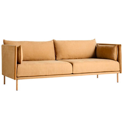 HAY Silhouette sofa 3-seater, linara 142/silk cognac/oiled oak