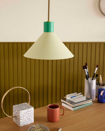 Hübsch Crayon pendant lamp, green