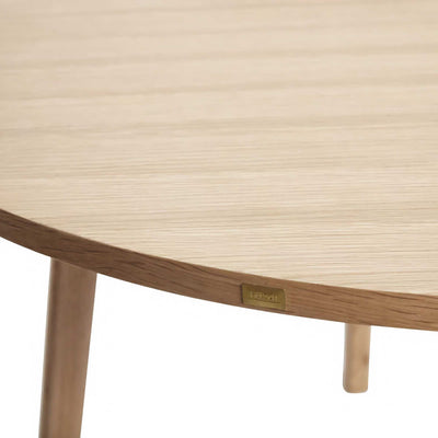 Hübsch Ground Dining Table Round Ø115, natural