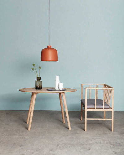 Hübsch Ground Dining Table Round Ø115, natural