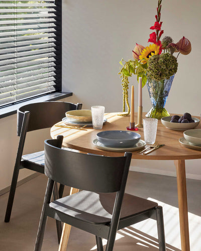 Hübsch Ground Dining Table Round Ø115, natural