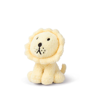 Lion Sitting soft toy 17cm, Terry light yellow