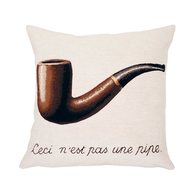 Jules Pansu Jacquard Cushion, La trahison des images