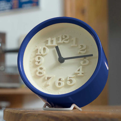 Lemnos Small clock, blue