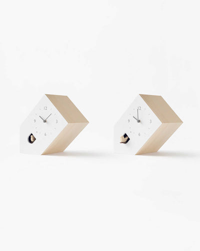 Nendo Tilt cuckoo clock