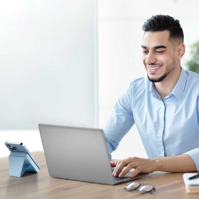 MOMAX Q.Mag Power 9 Magnetic Battery, Blue