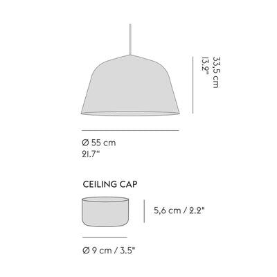 Muuto Ambit ø55 pendant, white