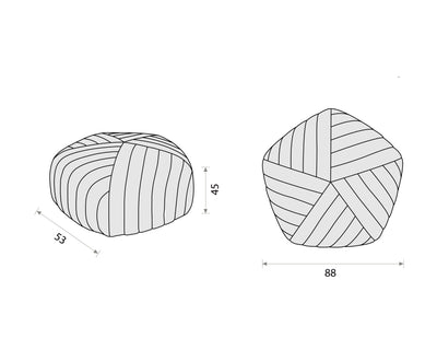 Muuto Five Pouf Large , Remix 123