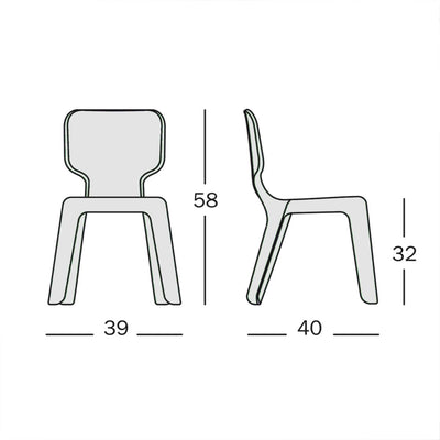 Magis Alma Children's Chair , Orange