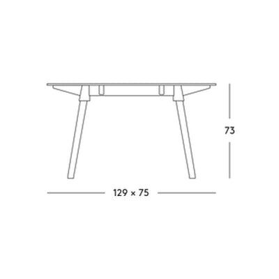 Magis Butch Table by Konstantin Grcic (129x75 cm)