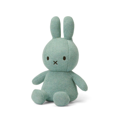 Miffy Sitting soft toy 23cm, Organic cotton sea blue