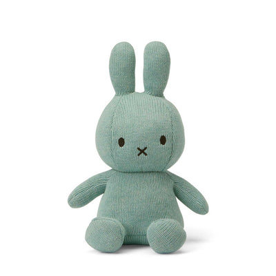 Miffy Sitting soft toy 23cm, Organic cotton sea blue