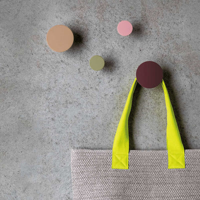 Remember Wall Hooks, Fuchsia (Set of 4)