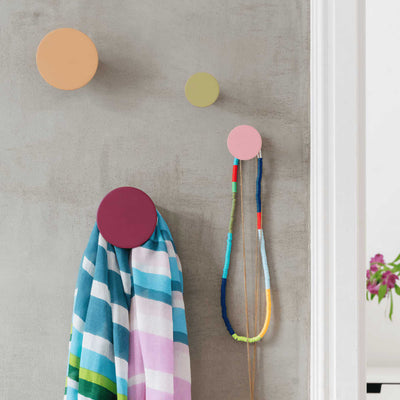 Remember Wall Hooks, Fuchsia (Set of 4)