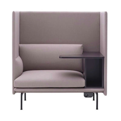 Muuto Outline Sofa Highback Right, Black Base w105xd78xh115cm