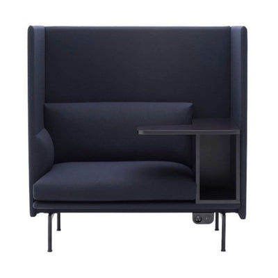 Muuto Outline Sofa Highback Right, Black Base w105xd78xh115cm