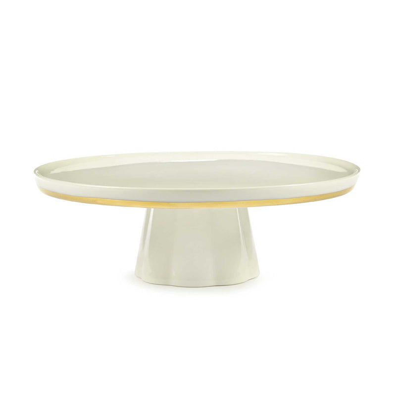 Serax Desiree Cake Stand M, White/Gold