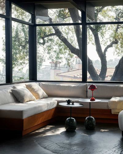 &Tradition Lato LN8 side table, deep green/verde alpi marble