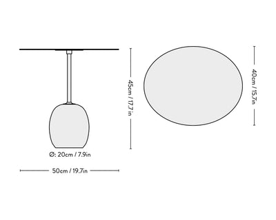 &Tradition Lato LN9 side table, ivory white/crema diva marble