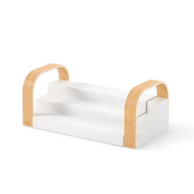 Umbra Bellwood Three-Tier Spice Shelf, White/Natural