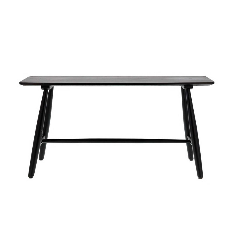 Villa Collection Bast Bench, Black Stained Oak