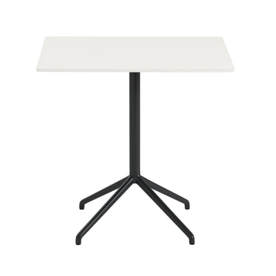 Muuto Still Cafe Table 75x65 h:73cm , White Nanolaminate/Black
