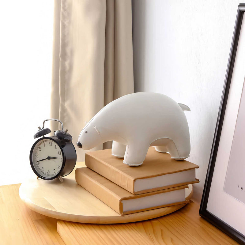 Zuny Bookend Polar Bear, White