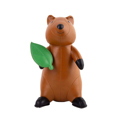 Zuny Bookend Quokka, Tan/Black