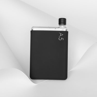 Memobottle A5 silicone sleeve, Black ink
