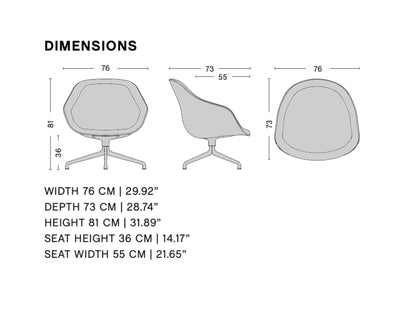 Hay AAL 81 About A Lounge chair leather