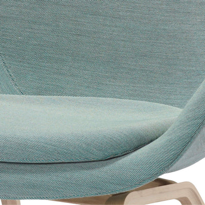 Hay AAL 93 About A Lounge chair, clear lacquered oak, steelcut trio 815