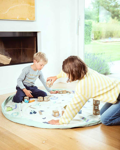 Play&Go PRINTED playmat and bag, animal alphabet (ø140cm)